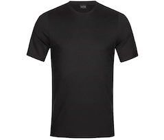 Bergson JONAS | Herren Merino kurzarm T-Shirt,  Rundhals, klassischer Schnitt, atmungsaktiv - schwarz
