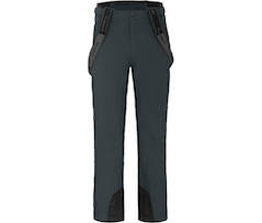 Bergson FLEX | Herren Skihose,  warm wattiert, elastisch, wasserdicht - dunkel grau
