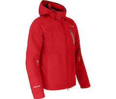 Bergson MOORE | Herren Rad-Regenjacke,  Netzfutter, 12000 mm Wassers�ule - salsarot