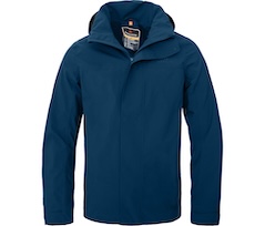 Bergson KAJAANI light | Herren Regenjacke,  gef�ttert, wasserdicht, atmungsaktiv - poseidon blau