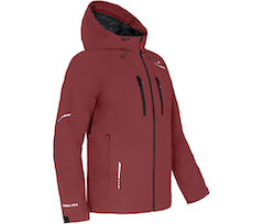 Bergson SKIEN | Herren Regenjacke,  recycelt, Netzfutter, 20000 mm Wassers�ule - rot braun