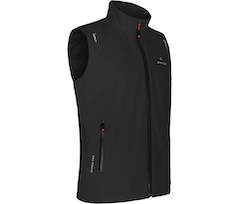 Bergson EGGEN Weste | Herren Regenweste,  Netzfutter, 12000 mm Wassers�ule - schwarz