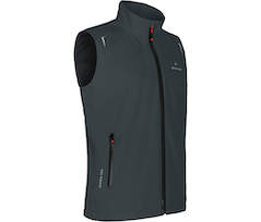 Bergson EGGEN Weste | Herren Regenweste,  Netzfutter, 12000 mm Wassers�ule - dunkel grau