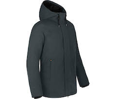 Bergson JUKKA | Herren Winter-Parka,  warm wattiert, wasserdicht, atmungsaktiv - dunkel grau