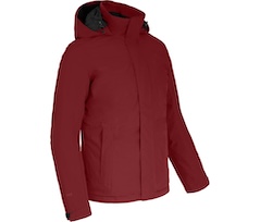 Bergson KAJAANI | Herren Winter-Regenjacke,  warm wattiert, 20000 mm Wassers�ule, Innen Steppung - Tomaten rot