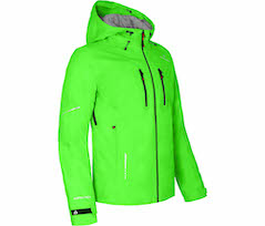 Bergson SKIEN THERMO | Herren Regenjacke,  leicht wattiert, recycelt, 20000 mm Wassers�ule - Gecko gr�n