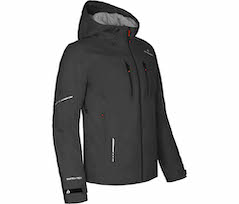 Bergson SKIEN THERMO | Herren Regenjacke,  leicht wattiert, recycelt, 20000 mm Wassers�ule - schwarz