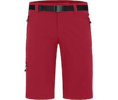 Bergson REDWOOD BERMUDA | Herren Wandershorts,  vielseitig, pflegeleicht - dunkelrot