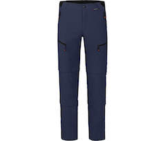 Bergson LEBIKO Doppel Zipp-Off mit T-ZIPP | Herren Wanderhose,  robust elastisch - peacoat blau