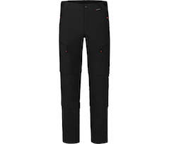 Bergson LEBIKO Doppel Zipp-Off mit T-ZIPP | Herren Wanderhose,  robust elastisch - schwarz