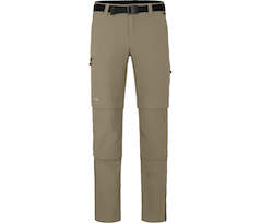 Bergson QUEENSLAND Doppel Zipp-Off mit T-ZIPP | Herren Wanderhose,  vielseitig, pflegeleicht - beige