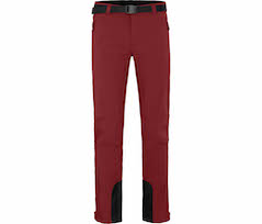 Bergson ONETREE | Herren Winter Softshellhose,  winddicht, mit warmem Innenfleece - Tomaten rot