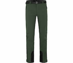 Bergson ONETREE | Herren Winter Softshellhose,  winddicht, mit warmem Innenfleece - dunkel gr�n