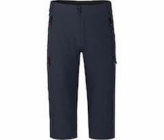 Bergson PORVOO Capri | Herren 3/4 Radhose, 2 in 1 \(mit gepolsterter Innenhose\),  robust, elastisch - Nacht blau