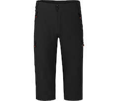 Bergson PORVOO Capri | Herren 3/4 Radhose, 2 in 1 \(mit gepolsterter Innenhose\),  robust, elastisch - schwarz