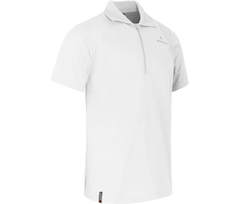 Bergson DIRK | Herren Polo-Shirt,  Rei�verschluss, schnelltrocknend, Pique - wei�