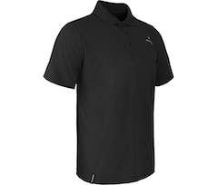 Bergson BLACKI | Herren Polo-Shirt,  Knopfleiste, schnelltrocknend, Pique - schwarz