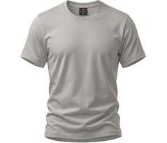 Bergson DEV | Herren PREMIUM T-Shirt,  reine Baumwolle, 175 g/qm - grau