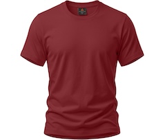 Bergson DEV | Herren PREMIUM T-Shirt,  reine Baumwolle, 175 g/qm - Tomaten rot