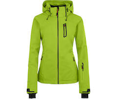 Bergson NICE light | Damen Skijacke & Outdoorjacke,  gef�ttert, 20000 mm Wassers�ule - lime gr�n
