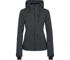 Bergson NICE light | Damen Skijacke & Outdoorjacke,  gef�ttert, 20000 mm Wassers�ule - dunkel grau