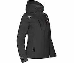 Bergson LEKNES | Damen Regenjacke,  recycelt, Netzfutter, 20000 mm Wassers�ule - schwarz