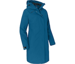 Bergson VERLA Thermo | Damen Regenmantel,  leicht wattiert, 20.000 mm Wassers�ule - Saphir blau