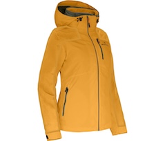 Bergson KURRIKA THERMO | Damen Regenjacke,  leicht wattiert, 20000 mm Wassers�ule - gold