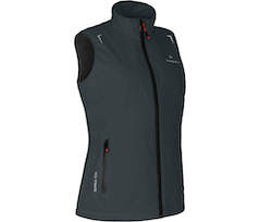 Bergson HELLI THERMO Weste | Damen Regenweste,  Netzfutter, 12000 mm Wassers�ule - dunkel grau
