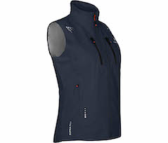 Bergson LEKNES THERMO Weste | Damen Regenweste,  recycelt, leicht wattiert, 20000 mm Wassers�ule - navy blau