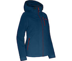 Bergson KURRIKA 3in1 Doppeljacke | Damen Regenjacke,  mit Fleece Innenjacke,  - poseidon blau