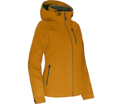 Bergson KURRIKA 3in1 Doppeljacke | Damen Regenjacke,  mit Fleece Innenjacke,  - gold