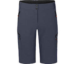 Bergson VALLI Bermuda | Damen Radshorts,  robust, elastisch - grau/blau