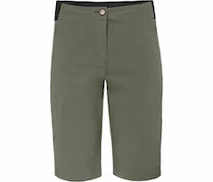 Bergson AALBORG Vario Bermuda | Damen Wandershorts,  recycelt, elastisch, sportlich - grau/gr�n