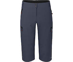 Bergson VALLI Capri | Damen 3/4 Radhose,  robust, elastisch - grau/blau