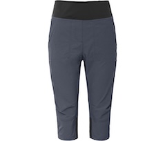 Bergson PUSULA COMFORT Capri | Damen 3/4 Wanderhose,  leicht, elastisch, strapazierf�hig - grau/blau