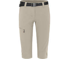 Bergson BARLEE Capri | Damen 3/4 Wanderhose,  vielseitig, pflegeleicht - beige