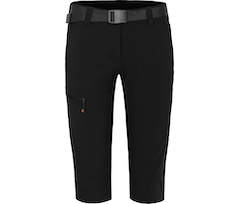 Bergson BARLEE Capri | Damen 3/4 Wanderhose,  vielseitig, pflegeleicht - schwarz