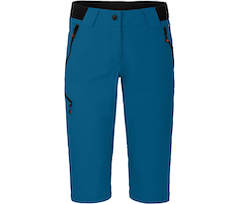 Bergson VIDAA COMFORT Capri | Damen 3/4 Wanderhose,  leicht, strapazierf�hig - Saphir blau