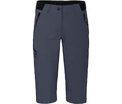 Bergson VIDAA COMFORT Capri | Damen 3/4 Wanderhose,  leicht, strapazierf�hig - grau/blau