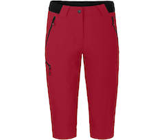 Bergson VIDAA COMFORT Capri \(slim\) | Damen 3/4 Wanderhose,  leicht, strapazierf�hig - rot
