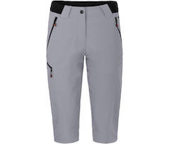 Bergson VIDAA COMFORT Capri \(slim\) | Damen 3/4 Wanderhose,  leicht, strapazierf�hig - hellgrau
