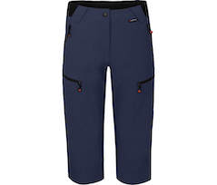 Bergson PORI Capri | Damen 3/4 Wanderhose,  robust, elastisch - peacoat blau