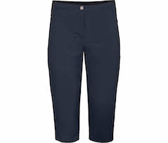 Bergson AALBORG Vario Capri | Damen 3/4 Wanderhose,  recycelt, elastisch, sportlich,  - navy blau