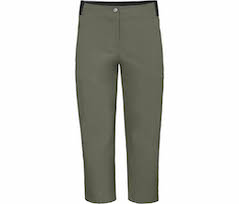 Bergson AALBORG Vario 7/8 | Damen 7/8 Wanderhose,  recycelt, elastisch, sportlich - grau/gr�n