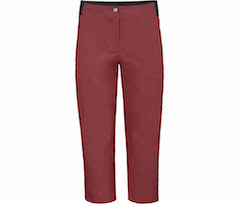 Bergson AALBORG Vario 7/8 | Damen 7/8 Wanderhose,  recycelt, elastisch, sportlich - rot braun