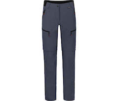 Bergson PORI Zipp-Off | Damen Wanderhose,  robust, elastisch - grau/blau