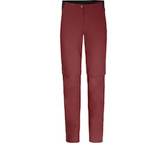 Bergson AALBORG Vario Zipp-Off | Damen Wanderhose,  recycelt, elastisch, sportlich - rot braun
