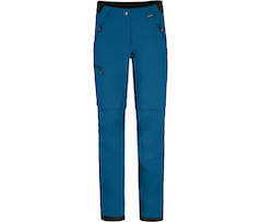 Bergson TESSE Zipp-Off | Damen Softshellhose,  winddicht, strapazierf�hig - Saphir blau