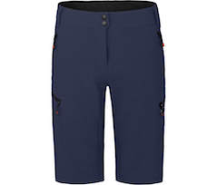Bergson VINA Bermuda | Damen 2in1 Radshorts \(mit gepolsterter Innenhose\),  robust, elastisch - peacoat blau